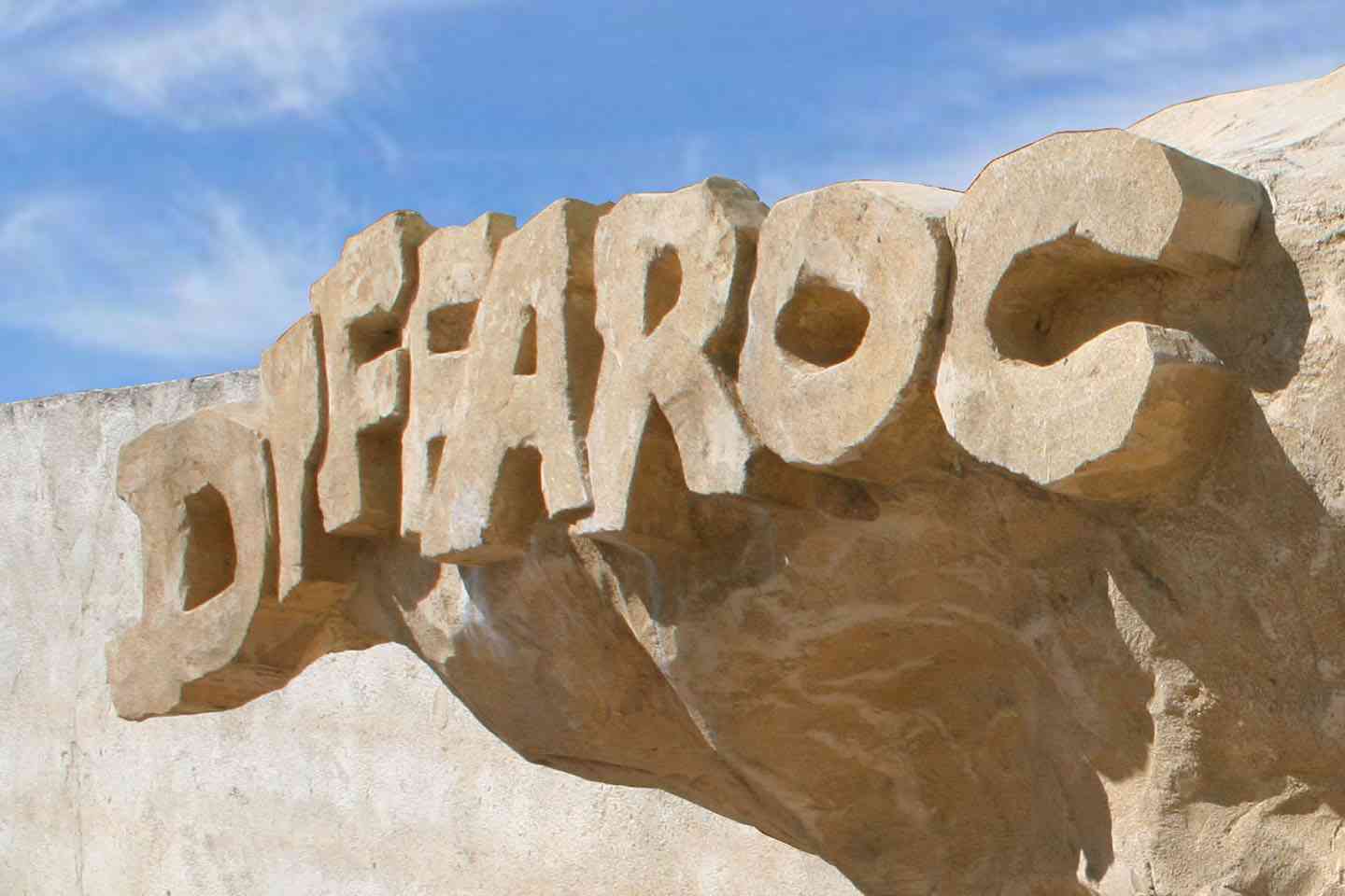 Diffaroc rochers décoratifs écriture